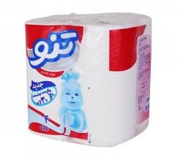 حوله کاغذی3لایه 4رول تنو